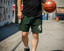 Load image into Gallery viewer, King &amp; Country Grooming athletic shorts made in Canada. Forest Green pictured here.